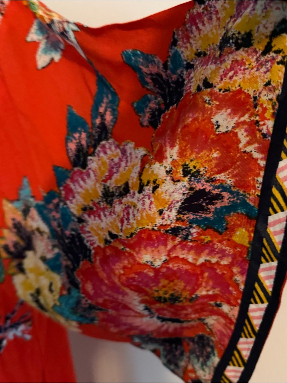 Flying Tomato Red Floral Kimono - Picture 5 of 10